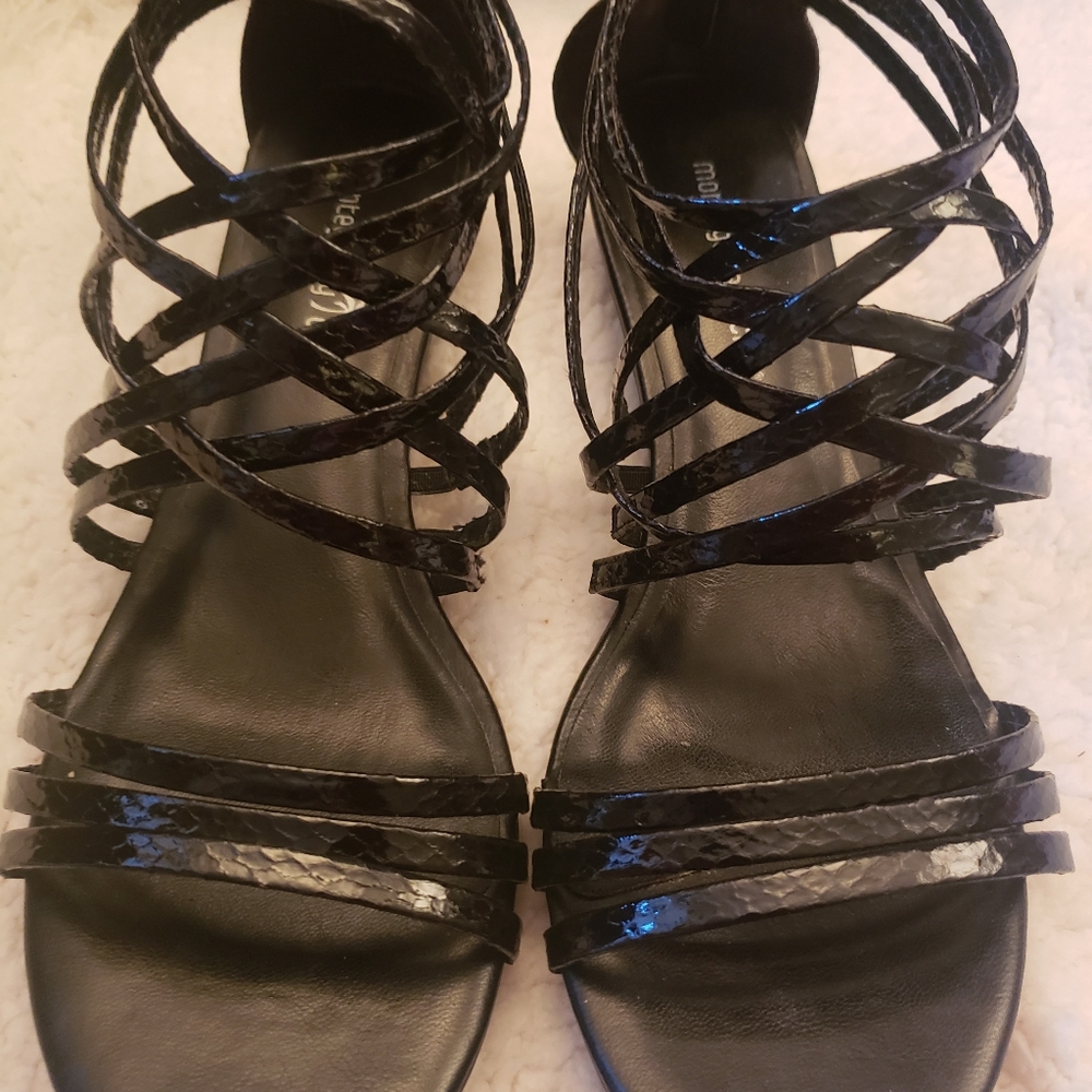Montego Bay Club Black Stella Sandals. Size 9